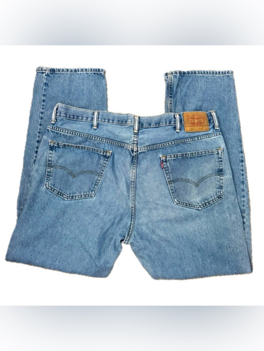 Levi's 550 Relaxed Fit Men’s Jeans Light Wash Denim Size 42